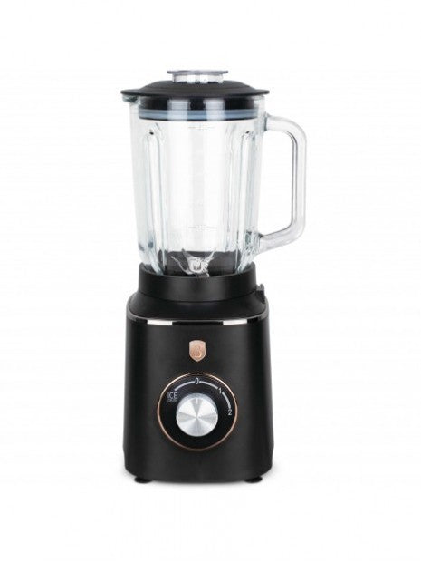 Berlinger Table Blender Glass Jar, 1.5Lit, 1000Watts, Black Rose