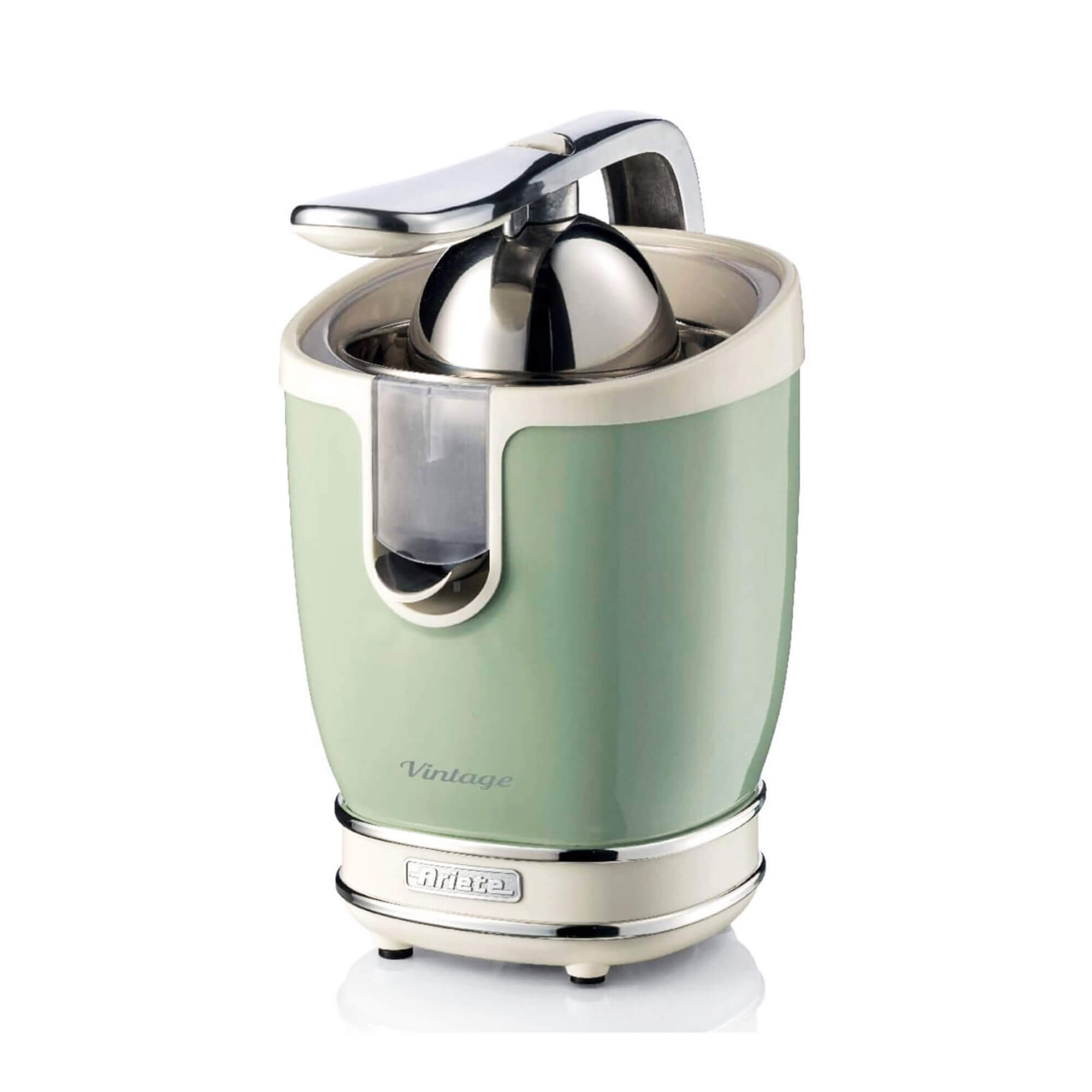 413/04/Ariete Citrus juicer 85W ,1speed ,Aluminum lever,Metal body,2 Stainless steel cones,Green