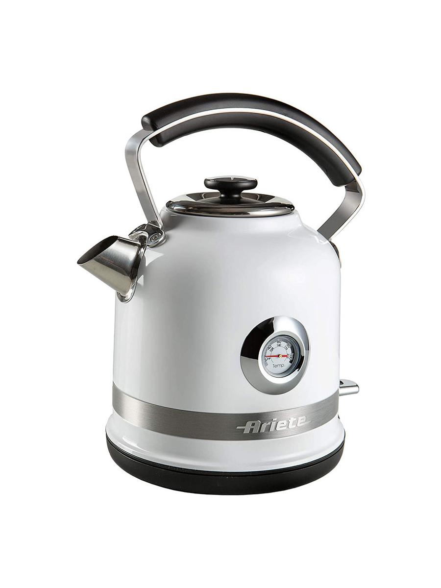 2854/01/Ariete Kettle 2000W,Capacity 1,7L, Stainless steel body,Thermometer for water,White