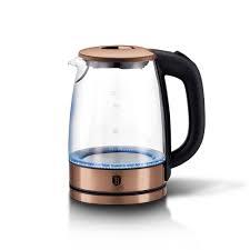 BH-9118 / BerlingerHaus Electric glass kettle 1.7Lt,2200W Rose gold KETTLE / 1.7 L / ROSE GOLD