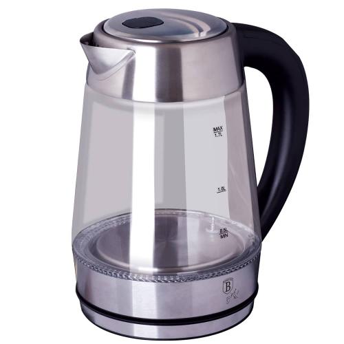 Berlinger Haus Electric Glass Kettle, 1.7Lit, 2200Watts, Stainless Steel