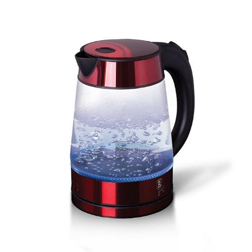 Berlinger Haus Electric Glass Kettle, 1.7Lit, 2200Watts, Burgundy