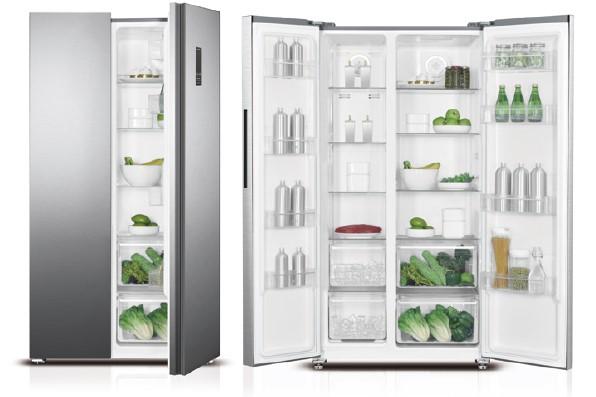 AUX-69NI / AUX Side by side Refrigerator, 532 L, A++, H-D-W 91x67x177 silver 532 L / SILVER / YES