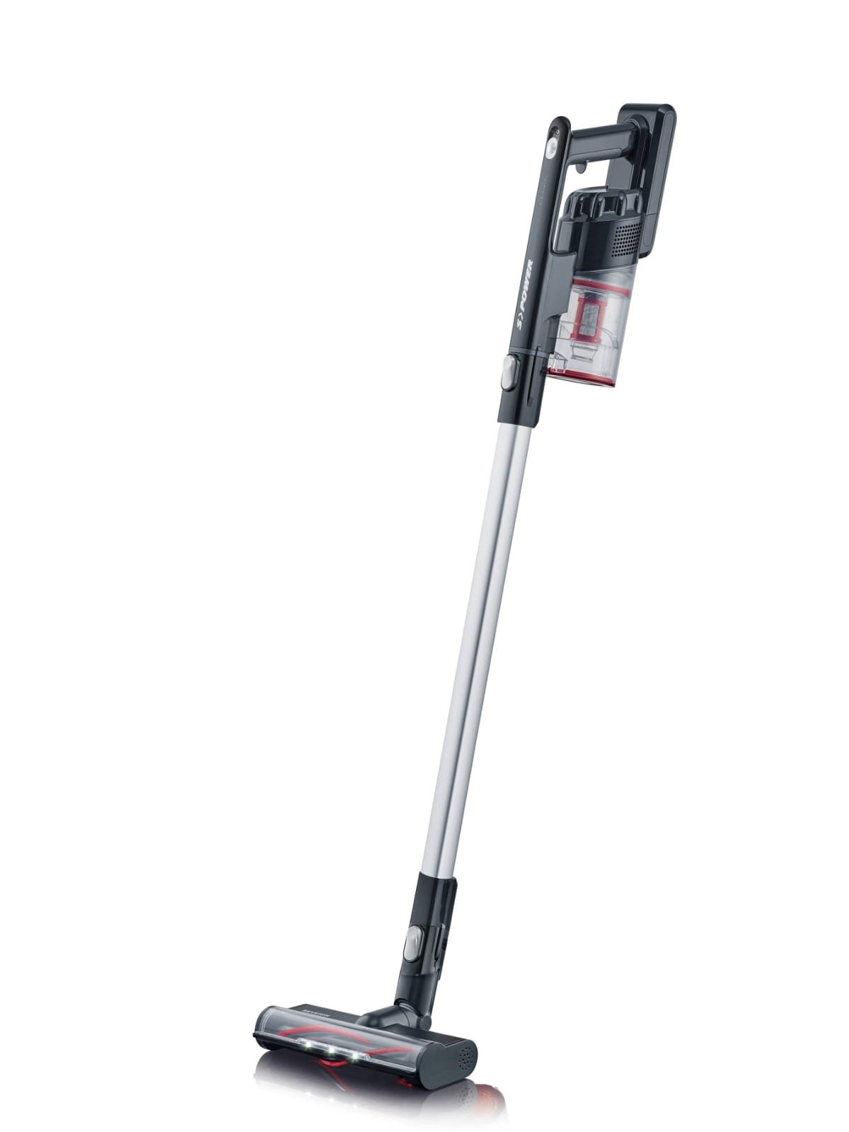 7966 / Severin 2-in-1 Battery Handstick vacuum, Bagless 2-in-1 Stickvac, Black, 22,2V / 2200mAh Li-I