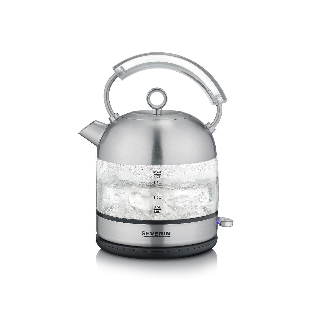 Severin Retro Glass Kettle| Color: Glass | Capacity (Ltr): 1.7| Watt: 2400| Safety System: Y