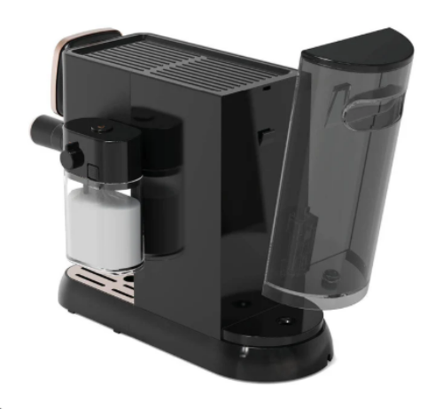 Arzum Okka Espresso Machine Solo Semi-Automatic, 1376Watts, Copper & Black