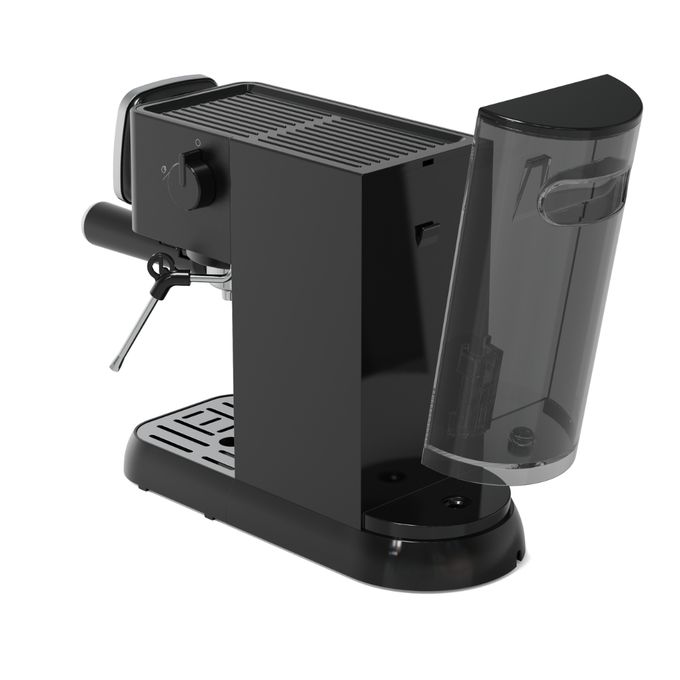 Arzum Okka Espresso Machine Solo Semi-Automatic,1376Watts, Chromhe & Black