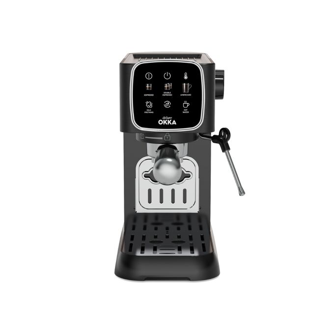 Arzum Okka Espresso Machine Solo Semi-Automatic,1376Watts, Chromhe & Black