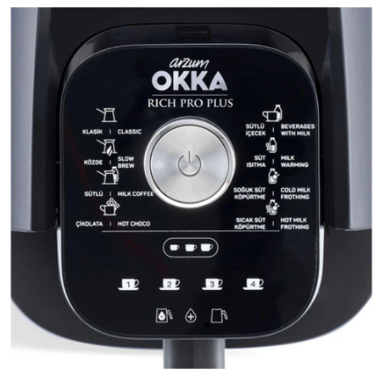 Arzum Okka Coffee Maker, 1.3Lit, 700Watts, Stainless Steel / Silver