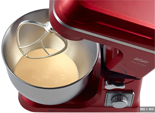 Arzum Stand Mixer, 1400Watts, 5Lit, Red Arzum Stand Mixer, 1400Watts, 5Lit, Red