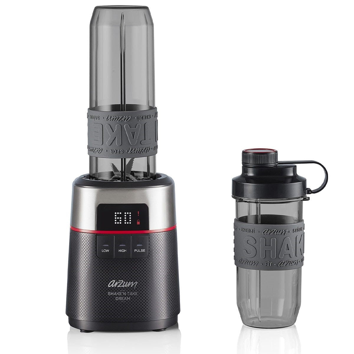 AR1148 / Arzum SHAKE'N Take dream personal blender, 500 watt, 3 Speeds, Black Power 500 watts, Capac