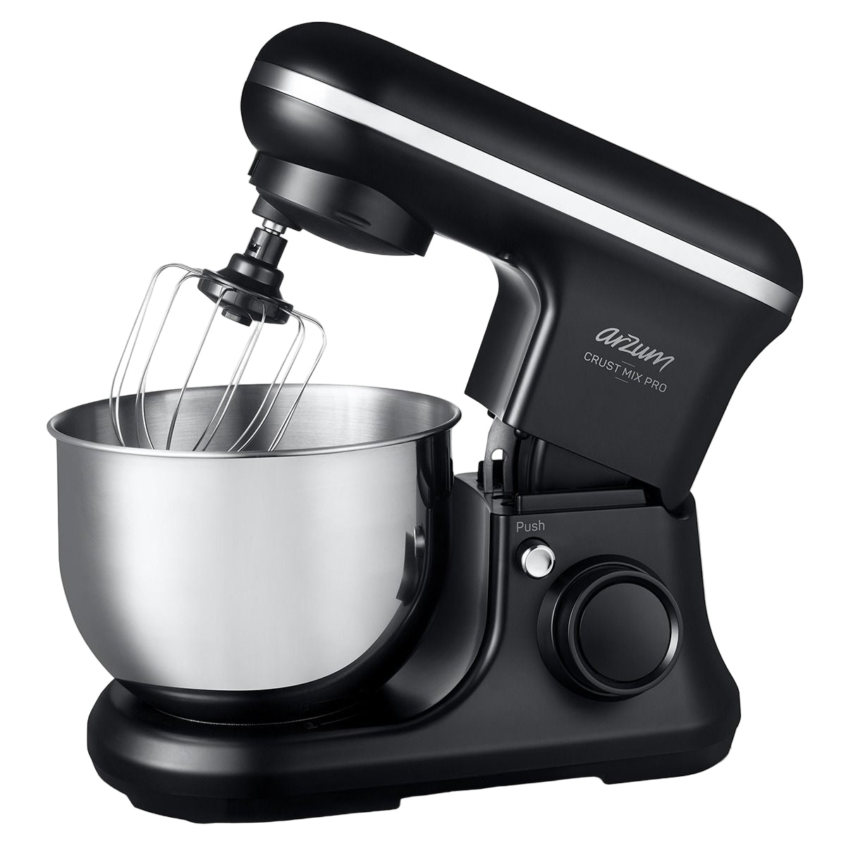 Arzum Crust Mix Pro Stand Mixer, 5Lit, 1200Watts, Black / Steel