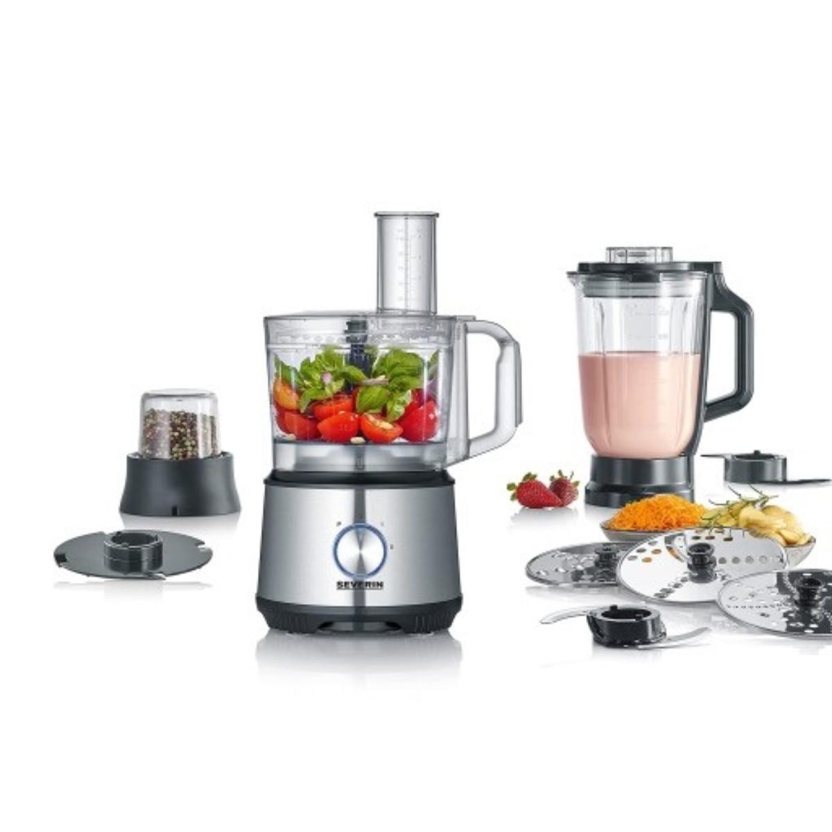 3892/ARZUM Multi Food Processor, approx 1.200 W, with 1.5l glass blender, with mill attachement, wit FOOD PROCESSOR / 1.5 L