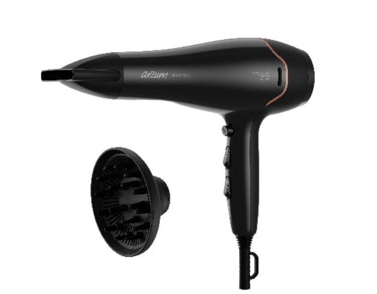 Arzum Hair Dryer, Enables Quick Drying, 2300Watts, Black