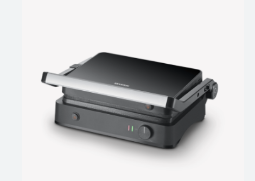 Severin Contact Grill, 1800Watts, Ceramic Coating, Silver Severin Contact Grill, 1800Watts, Ceramic Coating, Silver