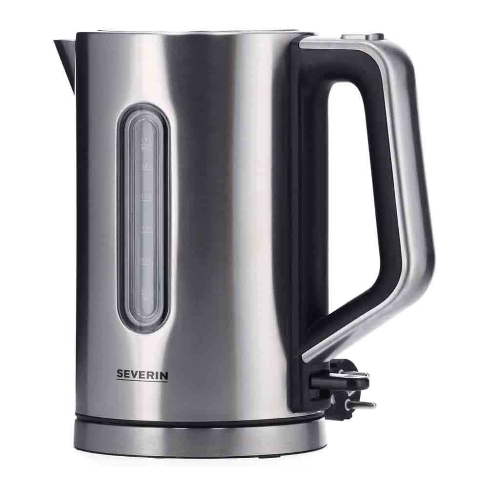 Severin Water Kettle 1.7 L 2400 Watt Stainless Steel Jug Kettle 360° Central Cordless S