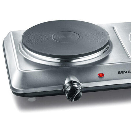 SEVERIN Double hotplate, 2Heating, Rings 15Cm, Stainless Stell