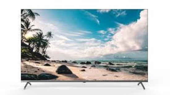 CHIQ QLED TV 4K 55Inch, Google TV, Metal Frameless, Grey