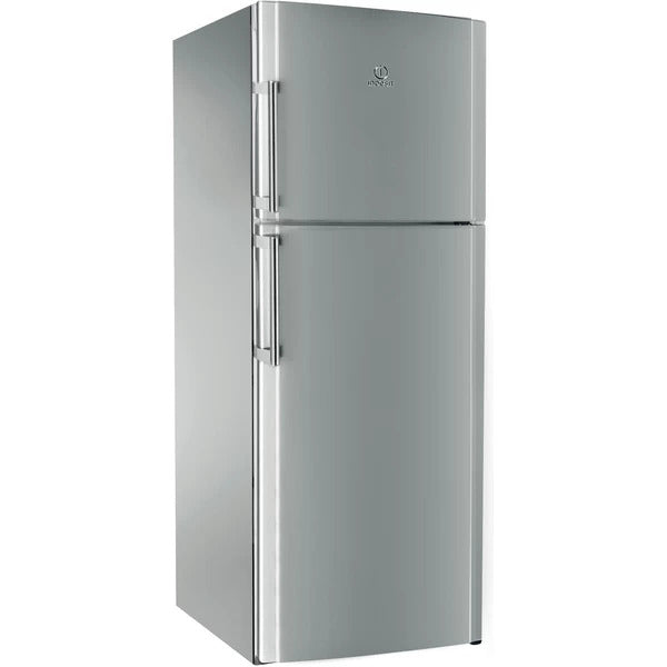 Indesit Refrigerator Freestanding Double Door Inox Width (Cm): 70.0 (326 L) Doubl