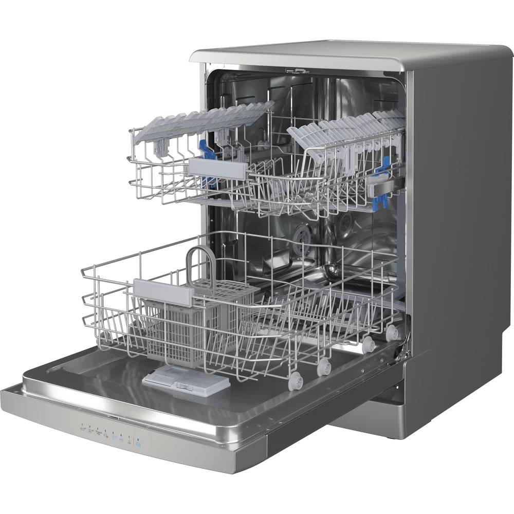 DFO 3C23 X / Indesit dishwasher 8 programs, 14 sets, 3 Sprays, 2 racks,inox color, A++AA energy savi