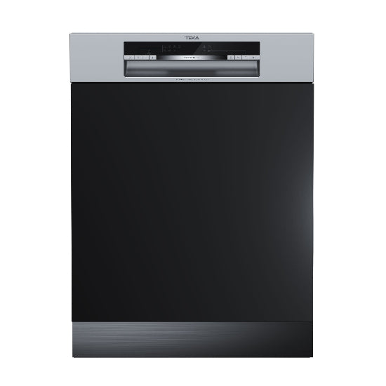 A built-in Teka dishwasher with a black finish and a control panel on the top