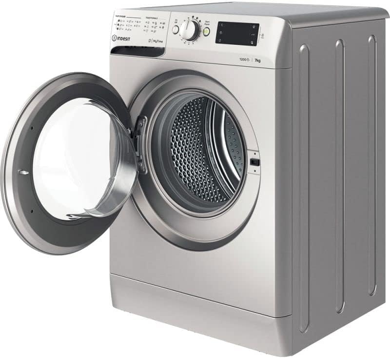 INDESIT Washing Machine Inverter A+++, 1200 rpm, 7KG, Silver