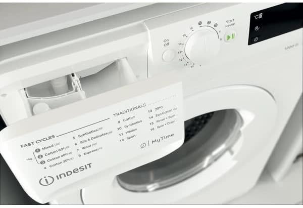 INDESIT Washing Machine Inverter A+++, 1200 rpm, 7KG, Silver