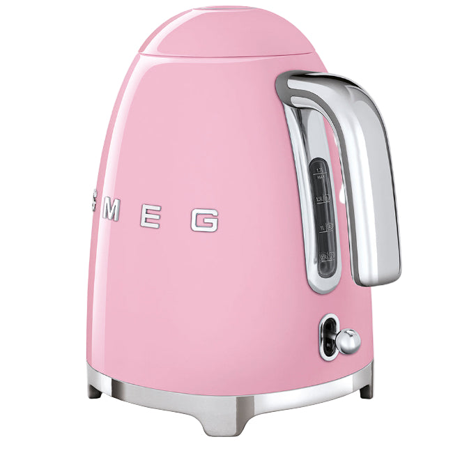 Smeg kettle Limescale filter, Fast Boiling, 1.7Lit, 3000Watts, Pink