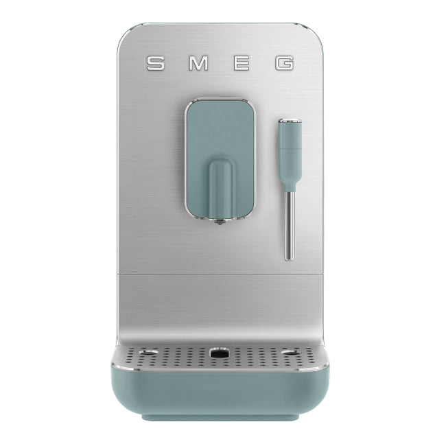 Sleek kitchen appliance with SMEG branding on a white background