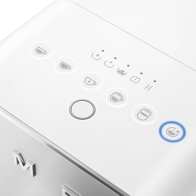 Control panel with various icons on a white background