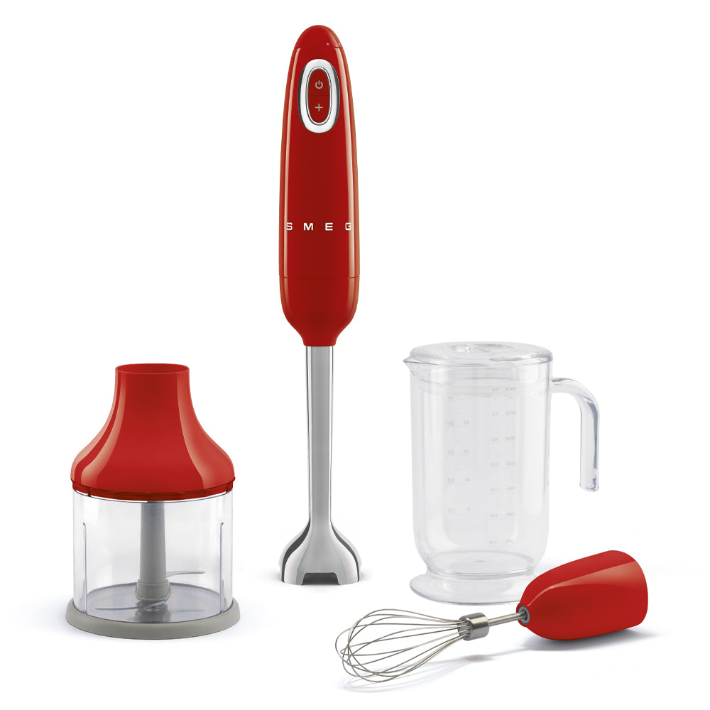 Smeg Powerful & Versatile Hand Blender, 700Watts, Red