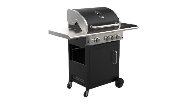 BBQ 3100G BK / Teka BBQ grill 120cm black , BBQ outdoor grill , 3 burners , Additional lateral burne 3 / A++