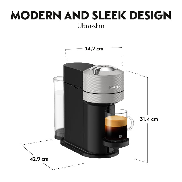 Nespresso Coffee Maker Machine Vertuo Next - Silver