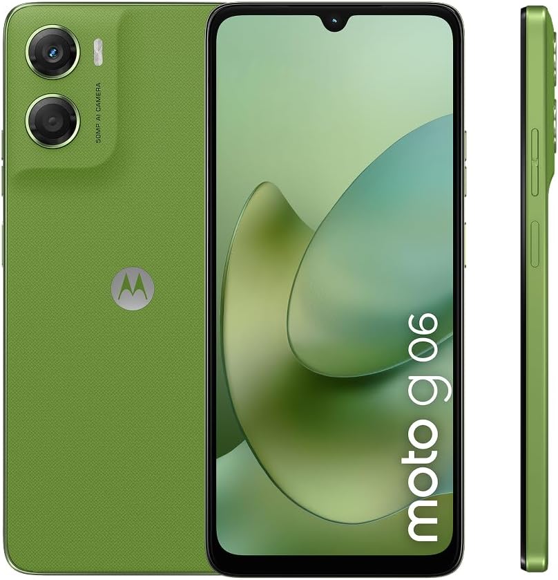Motorola G06 4G, 4GB & 128GB, 6.8Inch, 5200Mah, Green