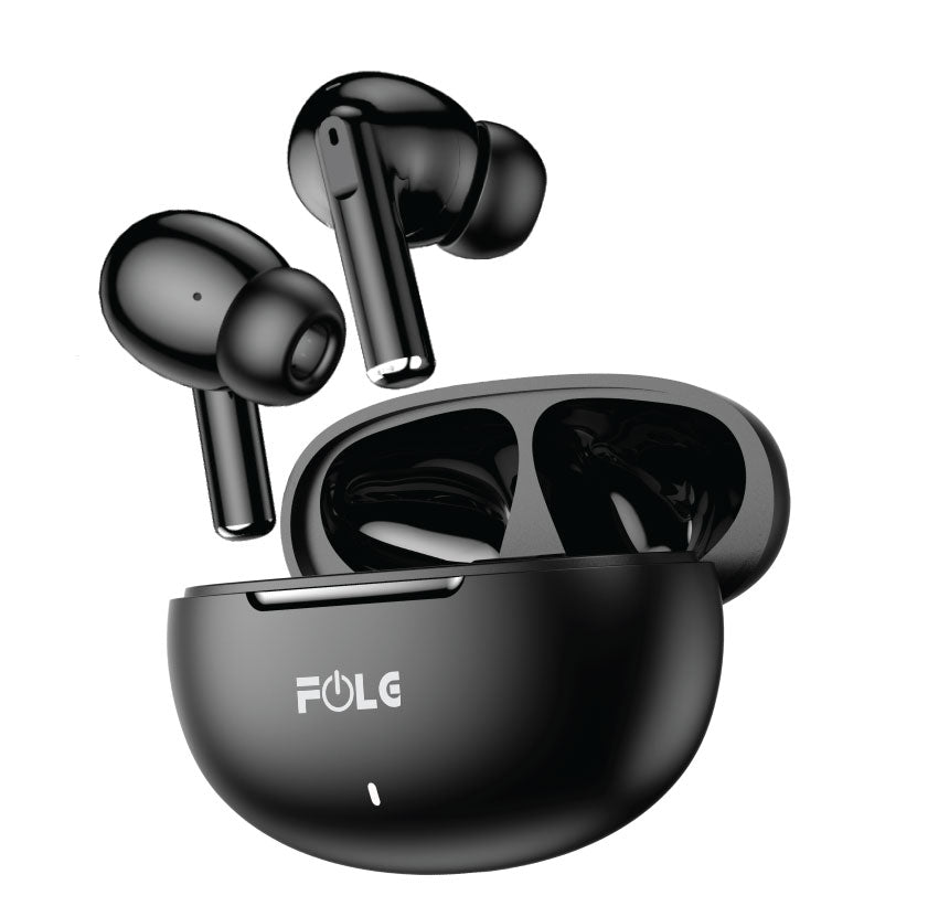 FWS26 / FOLG BUDS PRO FWS26 BLACK , talking time UP TO 5h . Support bluetooth ( charging time 1.5h )