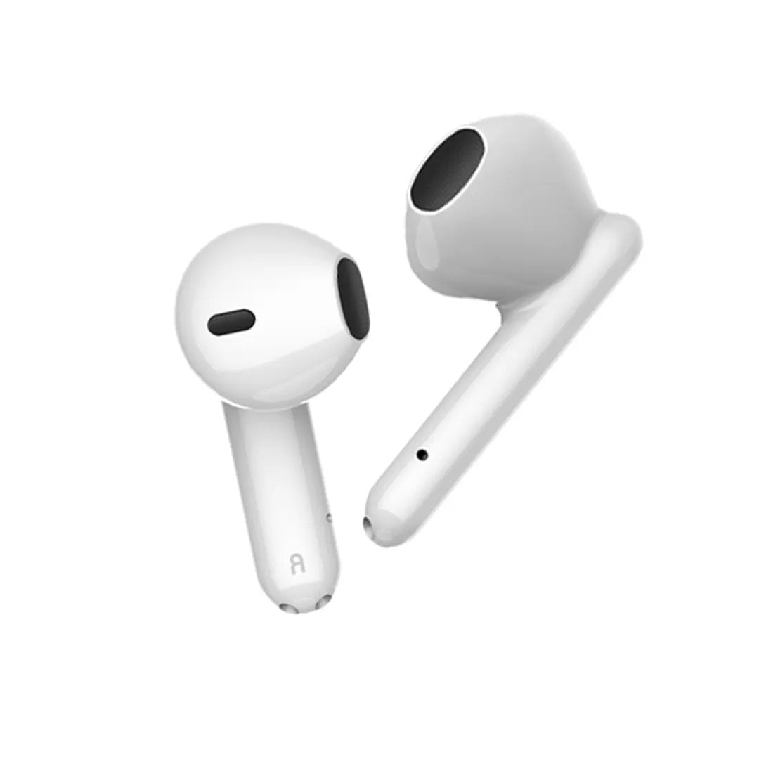 BUDSNEO ( TWS earphone ) / ITEL BUDS NEO WHITE & Black , 5  hours play time & 25 hours with charging