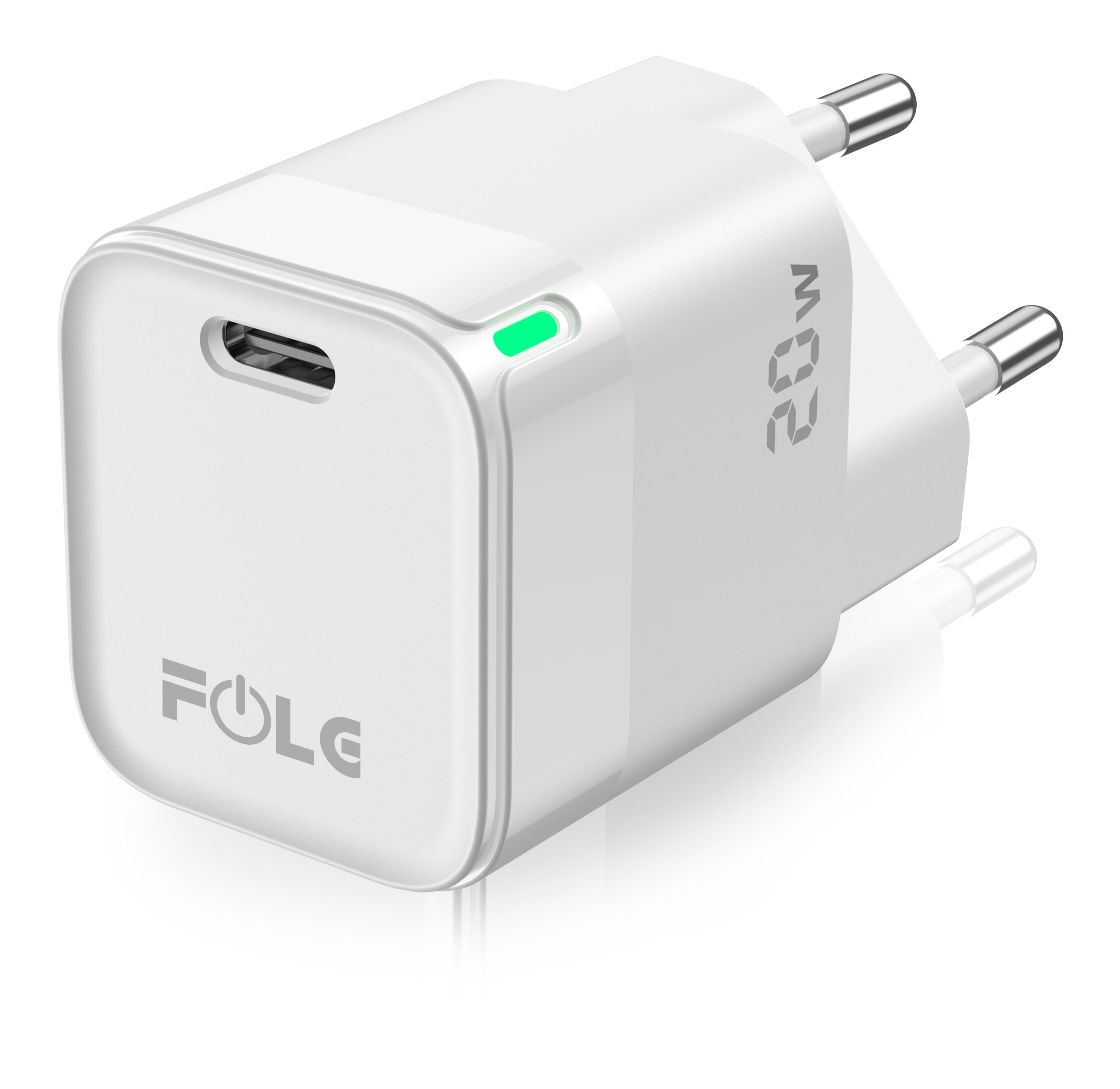 C39 / FOLG ADAPTER WHITE, charging 20 W ( Type C-to lightning Caple included ) ( 3 out put )