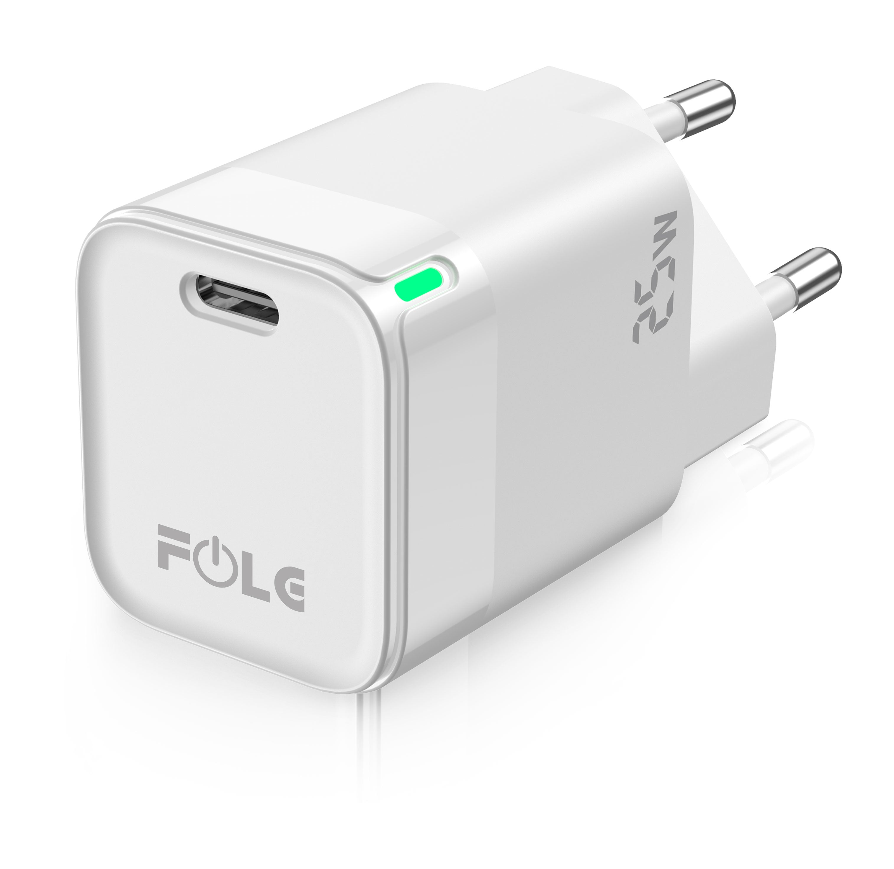 C43 / FOLG ADAPTER WHITE, charging 25 W ( Type-C Caple included )