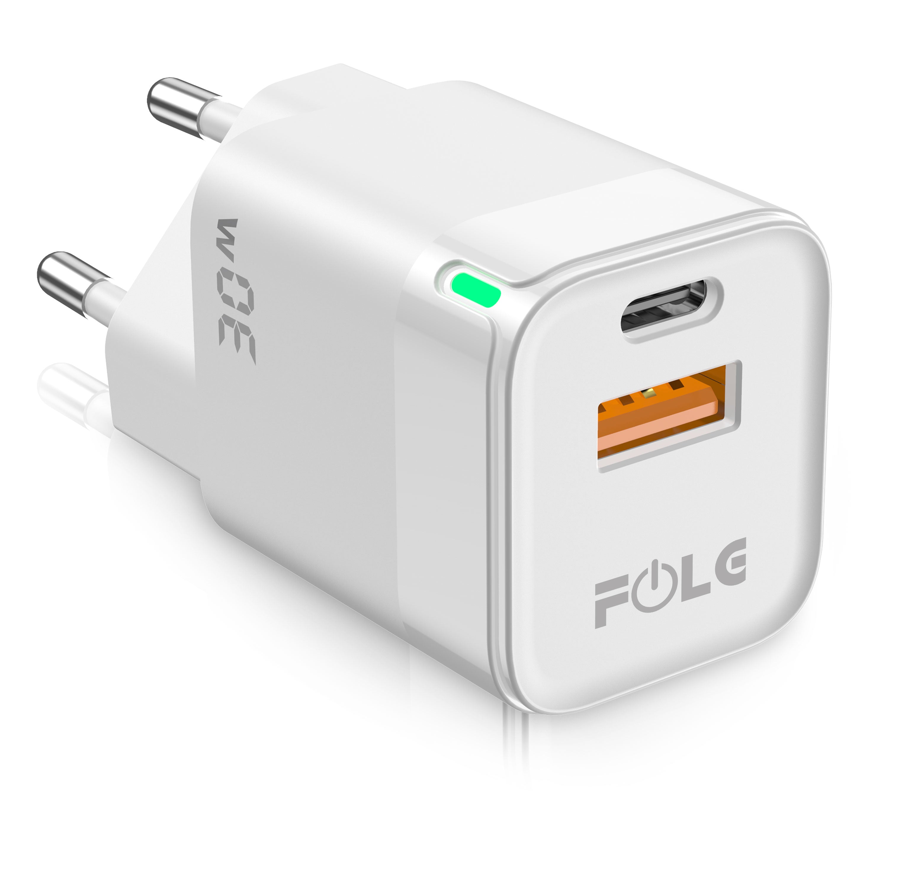 C44 / FOLG ADAPTER WHITE, charging 30 W ( 2 out put )