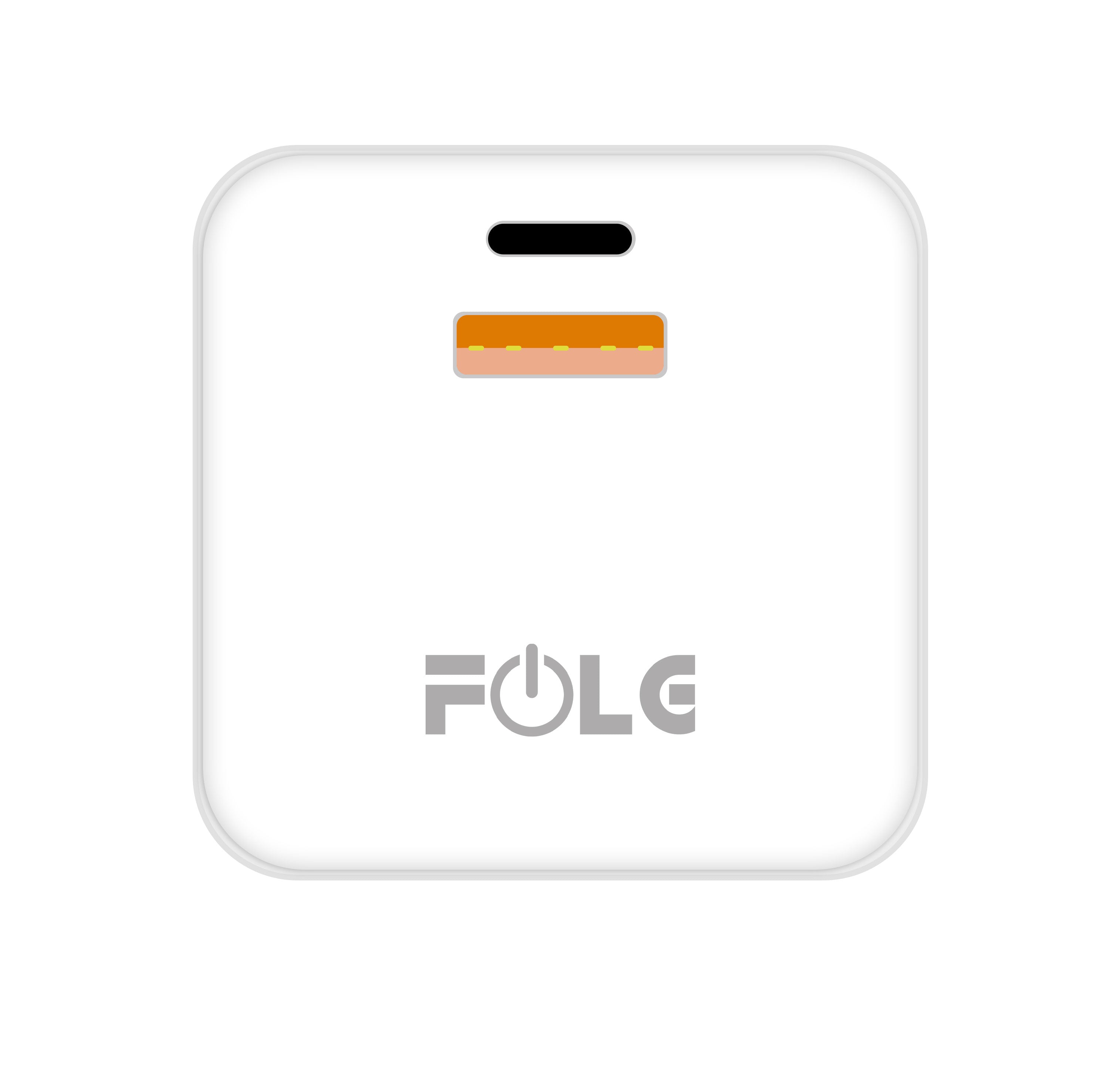 C44 / FOLG ADAPTER WHITE, charging 30 W ( 2 out put )