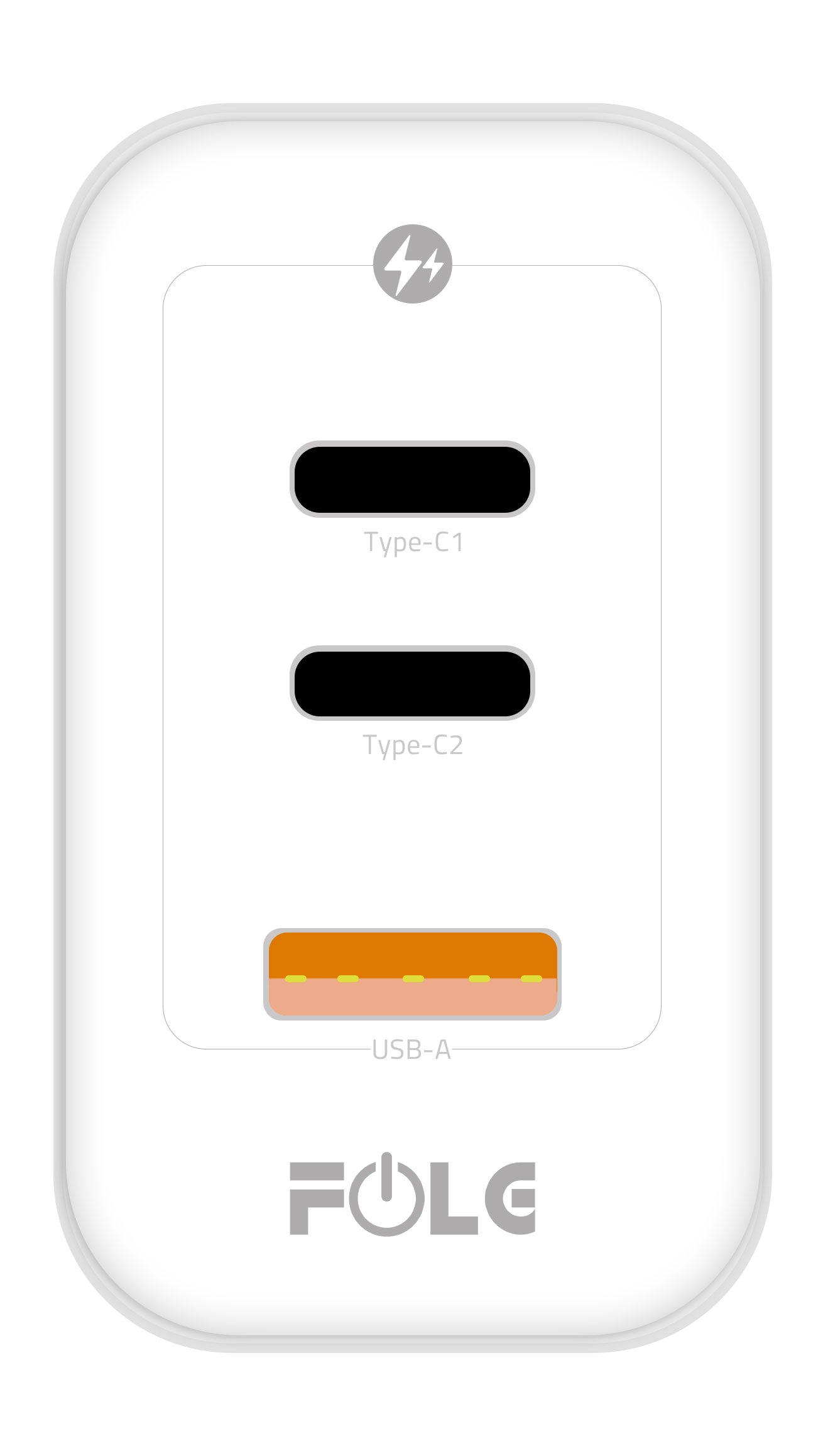 FLOG Adapter White Charging 65 Watts