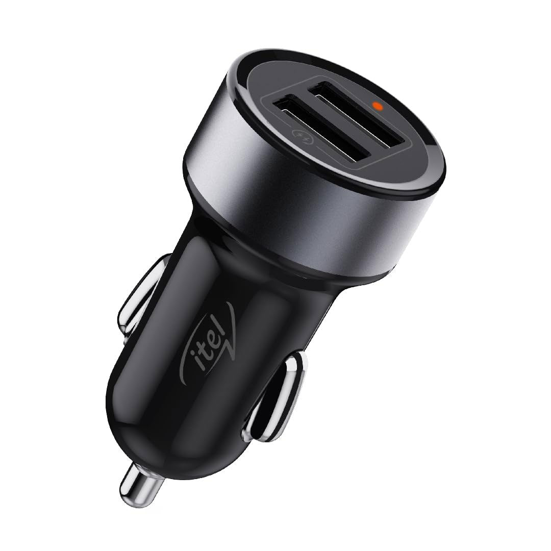 ICC-101 / ITEL car charger kit black, 1 M . Up to 2.4 X fast charging