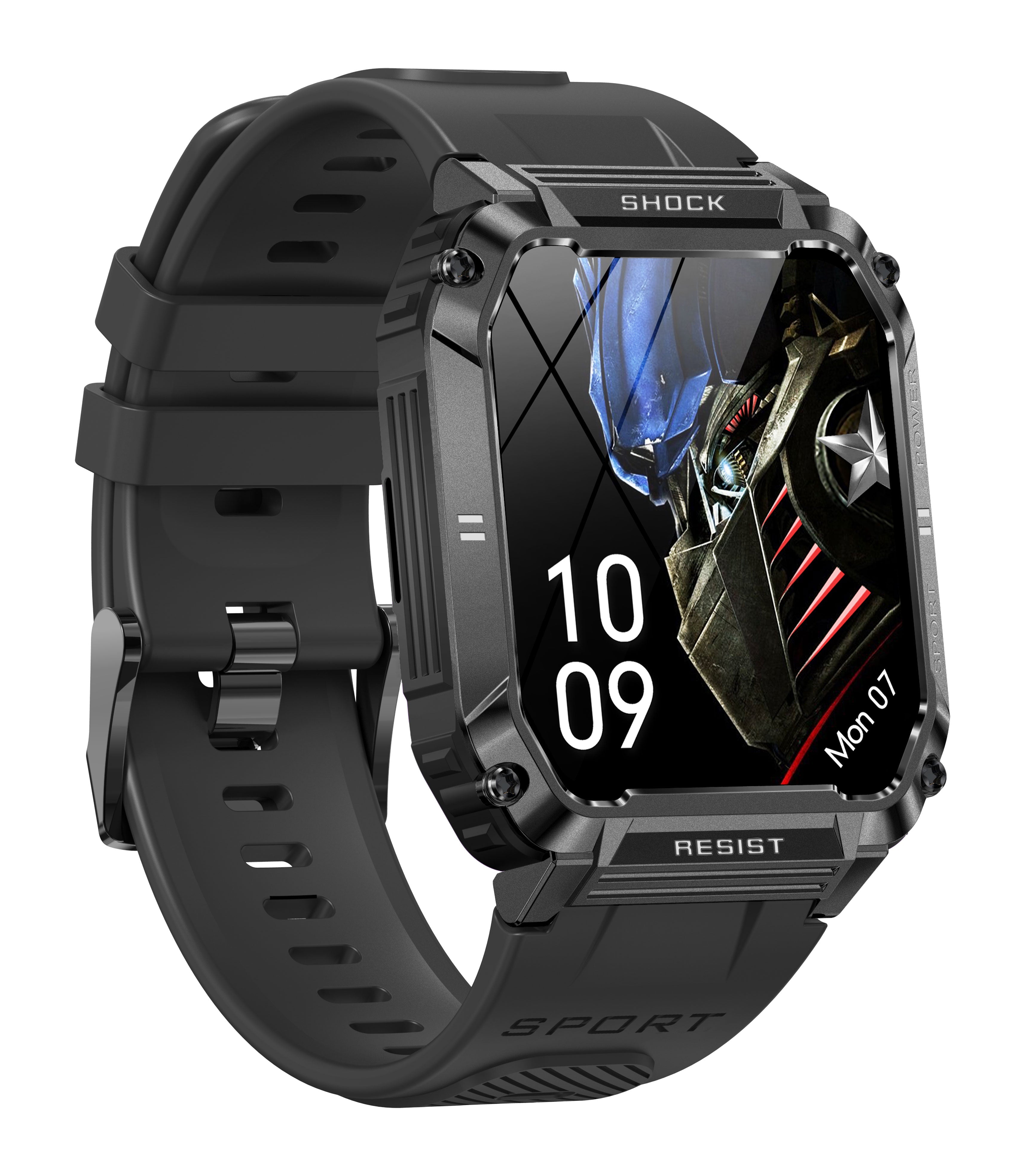 T3 / FOLG Smart Watch T3 BLACK , support calling & sensors supports Heart . Calories . Sleep . Blood