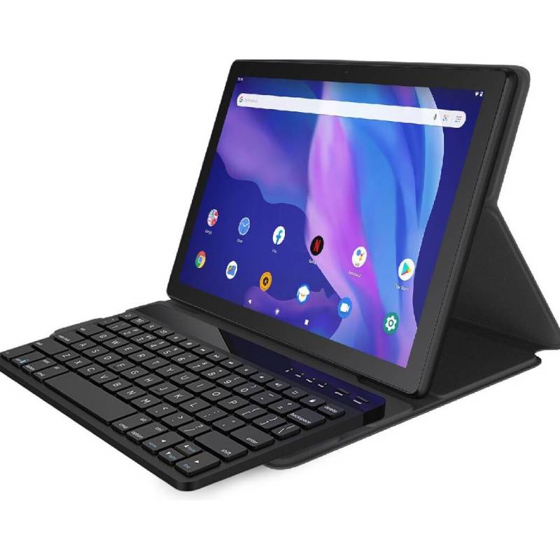 TCL Tab 2Gb Ram+32GB, 10.1Inch Wifi, Black with Keyboard Flip Cover