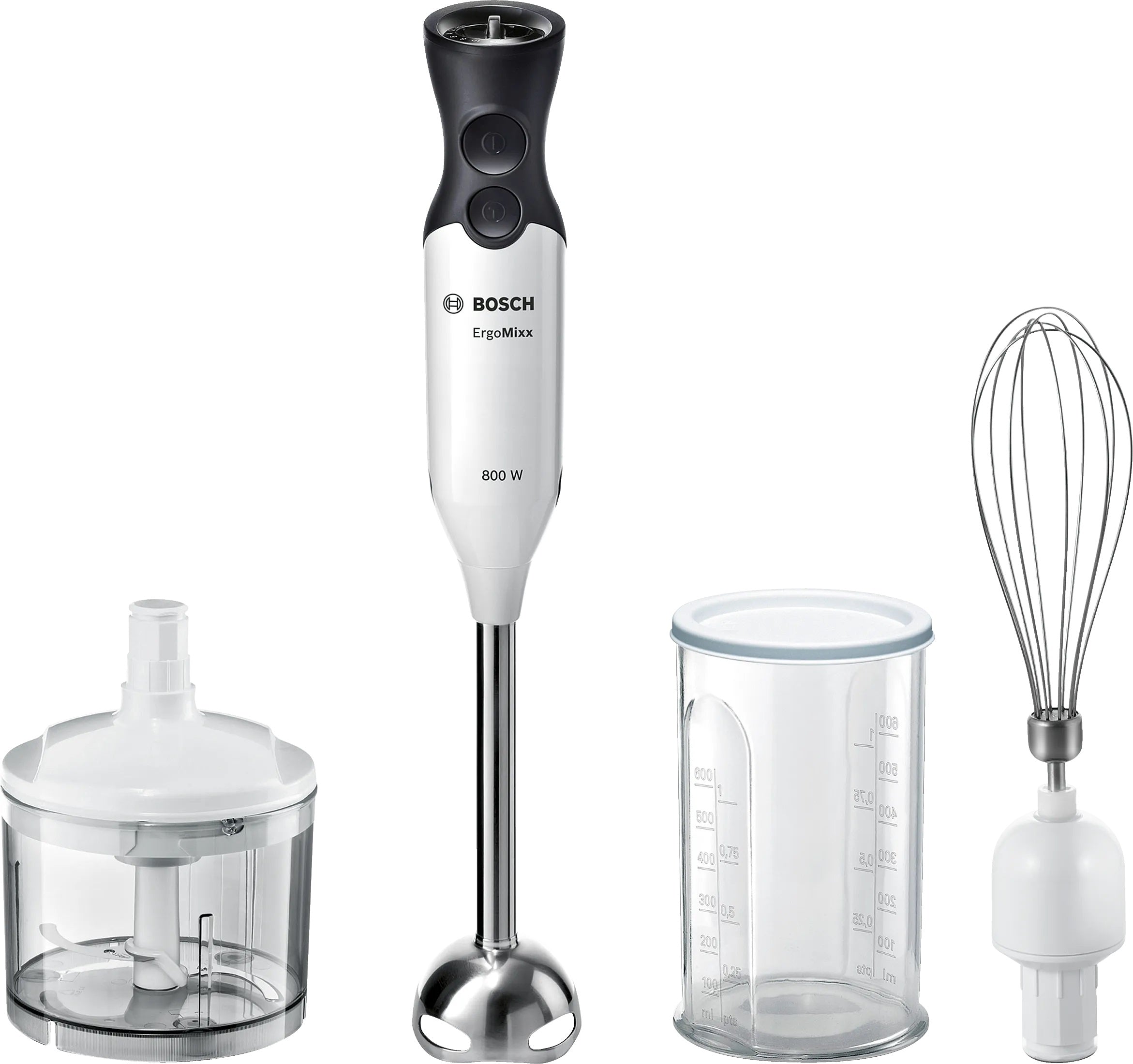 Hand Blender ErgoMixx 800 Watts, White