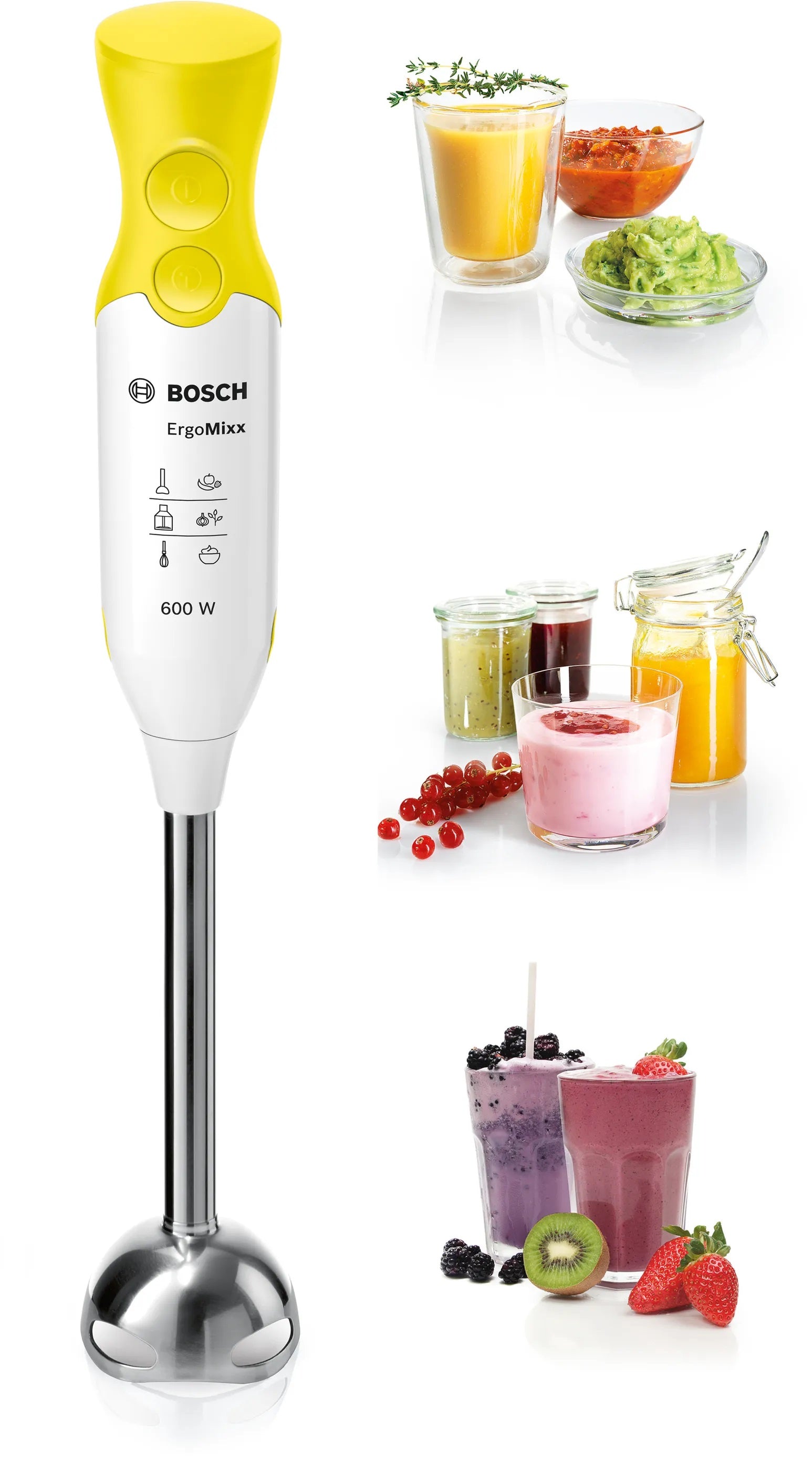 Hand Blender 600 Watts, White