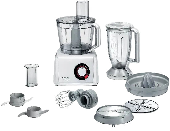 Bosch Food Processor, 1100 Watts, 4 Speeds, White Bosch Food Processor, 1100 Watts, 4 Speeds, White