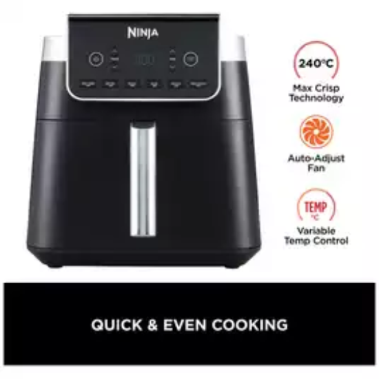 Ninja Max Pro Fryer, 6.2Lit, 6Programs, Black