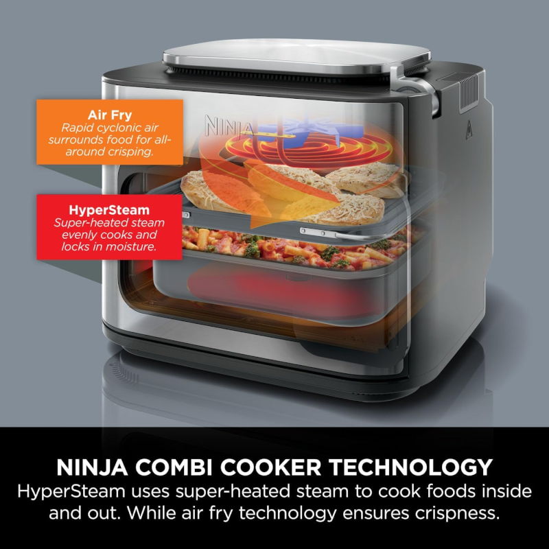 Ninja Combo 12-in-1 Multicooker, Oven & Air Fryer, 12.5Lit, Grey