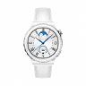 Frg-B19/Huawei Wearable Watch GT 3 Pro 43MM Leather  Silver Bezel White Leather Starp HUAWEI / White